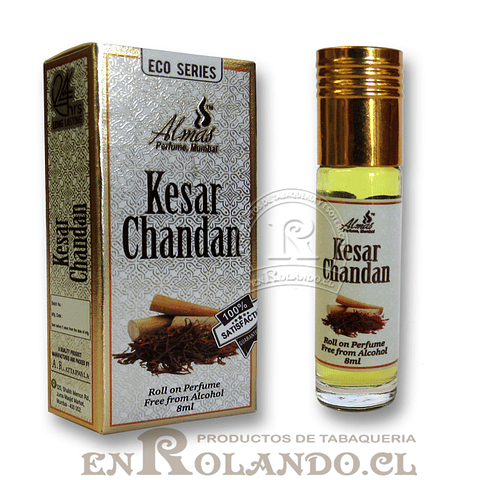 Perfume sin Alcohol 8 ml "Kesar Chandan" ($2.490 x Mayor)   