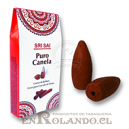 Sachet 10 Conos Sri Sai Cascada "Puro Canela" ($670 x Mayor)   