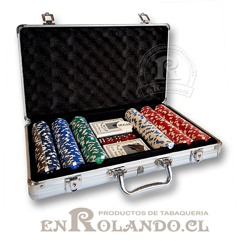Set Maleta Poker 300 Fichas ($44.990 x Mayor)