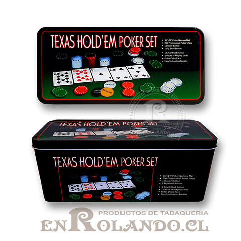 Set Poker 200 Fichas ($10.990 x Mayor)