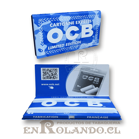 Papelillos OCB Azul Edición Limitada  #1 - Doble - Display