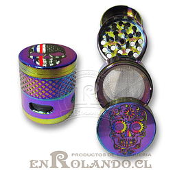 Moledor Metálico Tornasol Calavera - 3 pisos ($4.990 x Mayor)