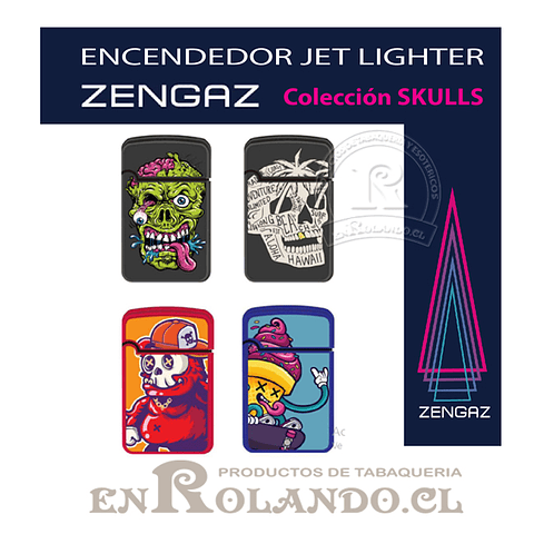 Encendedor Zengaz Jet Lighter D10 - Display 12 uds.