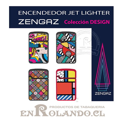 Encendedor Zengaz Jet Lighter D10 - Display 12 uds.