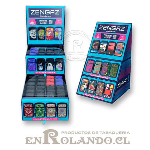 Encendedor Zengaz Jet Lighter C10 - Cubo 48 uds. 