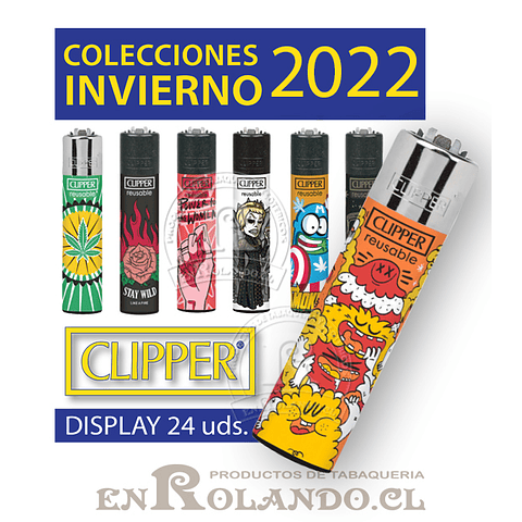 Encendedor Clipper Invierno 2022- Display
