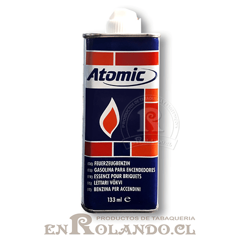 Bencina Atomic - 133 ml ($2.490 x Mayor)