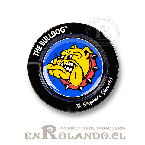 Cenicero Metálico The Bulldog Negro ($1.190 x Mayor)