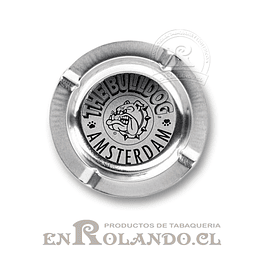 Cenicero Metálico The Bulldog Plateado ($1.190 x Mayor)