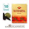 Caja de 10 Conos Tradicionales "Mandarina" ($415 x Mayor)