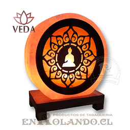 Lampara de Sal 3D Buda - Mandala ($17.990 x Mayor)