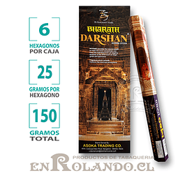 Incienso Darshan - 6 Hexágonos - 150 grs. ($2.500 x Mayor)