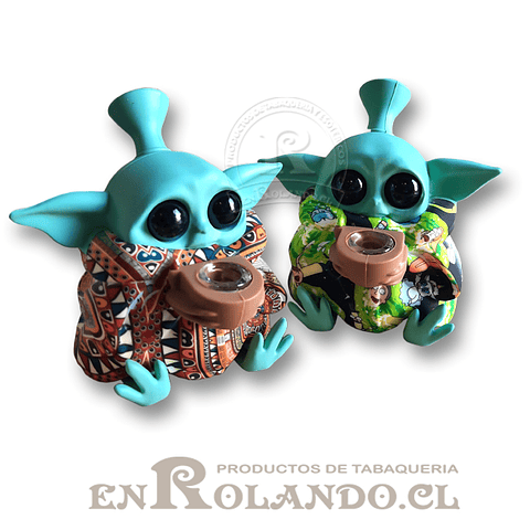 BONG Silicona Baby Yoda - Diseño ($14.990 x Mayor)