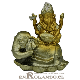 Figura Cascada de Humo Elefante con Ganesha  ($5.990 x Mayor) 