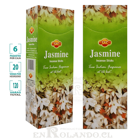 Incienso SAC "Jasmine" ($1.690 x MAYOR) - 120 varas