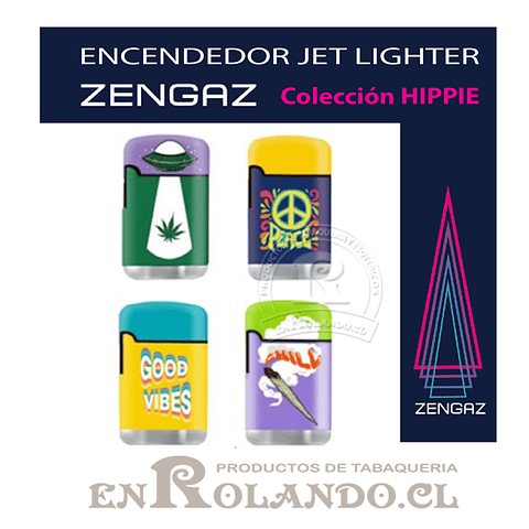 Encendedor Zengaz Jet Lighter D11 - Display 12 uds.