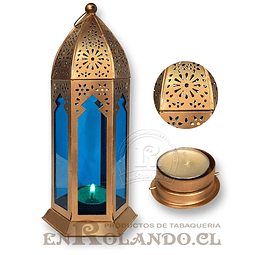 Lámpara Porta Vela Marroquí - 29 cm ($12.990 x Mayor)