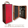 Caja Porta-Vinos Eco Cuero - Madera #2194 ($19.900 x Mayor)