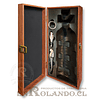 Caja Porta-Vinos Eco Cuero - Madera #2193 ($19.990 x Mayor)