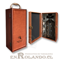 Caja Porta-Vinos Eco Cuero - Madera #2193 ($19.990 x Mayor)