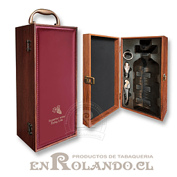 Caja Porta-Vinos Eco Cuero - Madera #2195 ($19.990 x Mayor)