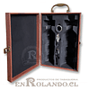 Caja Porta-Vinos Eco Cuero - Madera #2129 ($19.900 x Mayor)