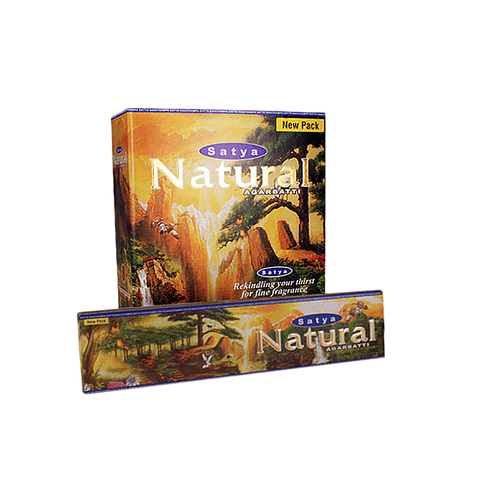 Incienso Satya Natural - 12 Cajitas de 15 grs. ($5.490 x Mayor)