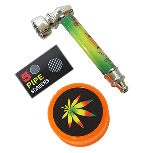 Pipa Metálica Corta + Moledor Plástico ($1.990 x Mayor)