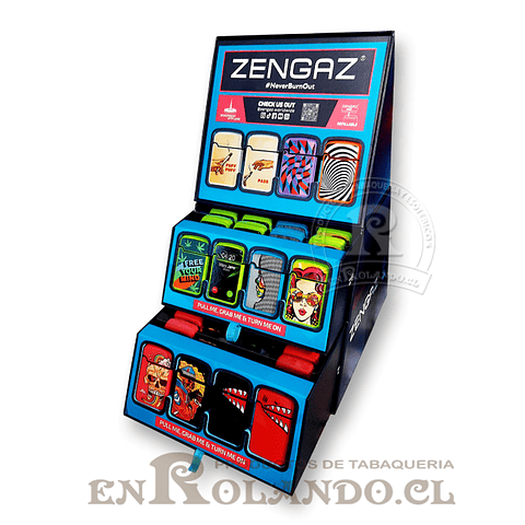 Encendedor Zengaz Jet Lighter C12 - Cubo 48 uds