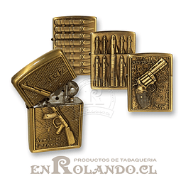 Encendedores Recargables Metálicos - Set Militar II (4 diseños)