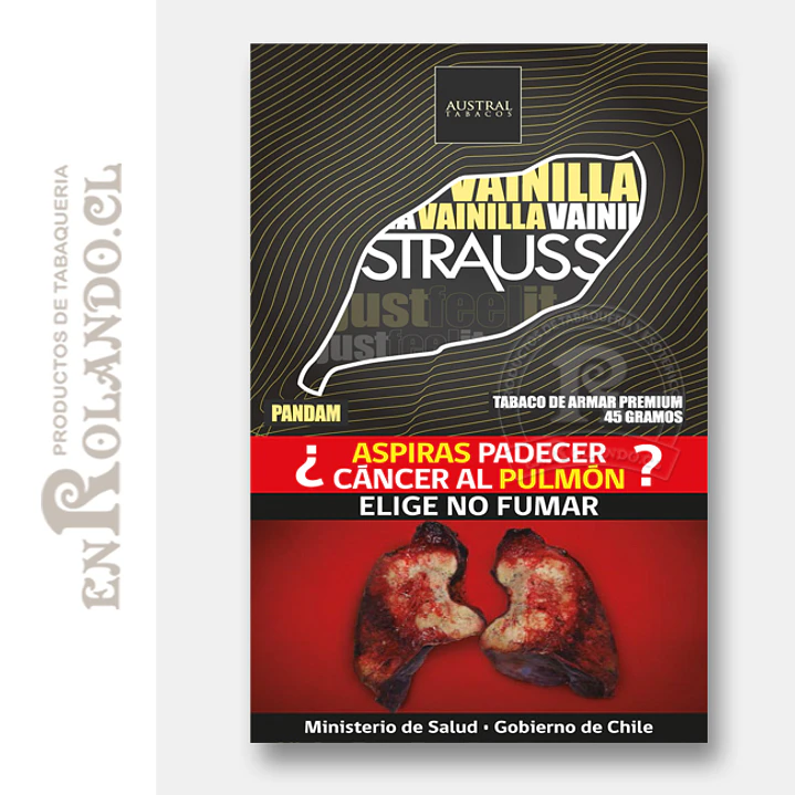 Tabaco Strauss Vainilla 45 Grm. ($4.290 x Mayor) 1