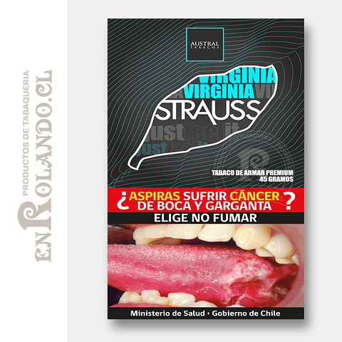 Tabaco Strauss Virginia 45 Grm. ($4.290 x Mayor)