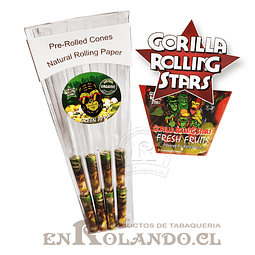 Set 8 Conos Sabor "Manzana Verde" Gorilla Rolling Stars ($1.990 x Mayor)