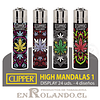 Encendedor Clipper Colección High Mandalas 1 - 24 Uds. Display