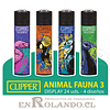 Encendedor Clipper Colección Animal Fauna 3 - 24 Uds. Display