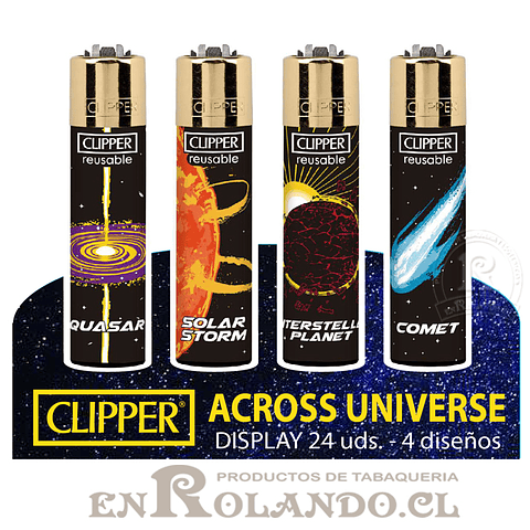 Encendedor Clipper Across Universe - 24 Uds. Display