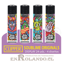 Encendedor Clipper Colección "Soublime Originals" - Display