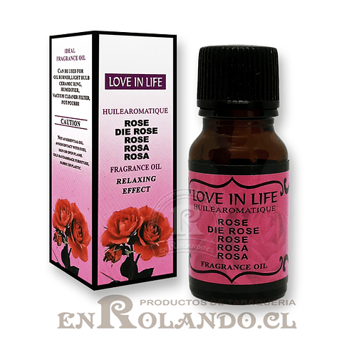 Esencia Aromática "Rosa" ($790 x Mayor) Love in Life