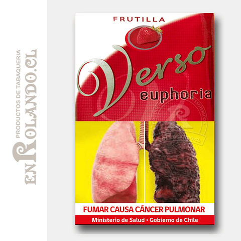Tabaco Verso Euphoria Frutilla ($5.490 x Mayor)