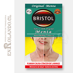 Tabaco Bristol Menta 45 Gr. ($4.190 x Mayor)