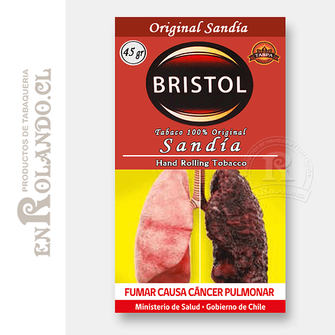 Tabaco Bristol Sandía 45 Gr. ($4.190 x Mayor) 