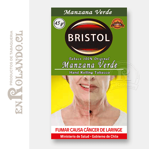 Tabaco Bristol Manzana 45 Gr. ($4.190 x Mayor)