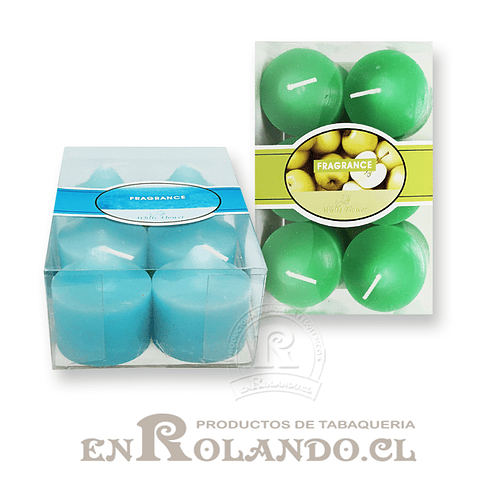 Set de 6 Velas Cirio Aromáticas 5 cm ($2.490 x Mayor) 