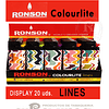 Encendedor Ronson Colourlite 20 uds - Display