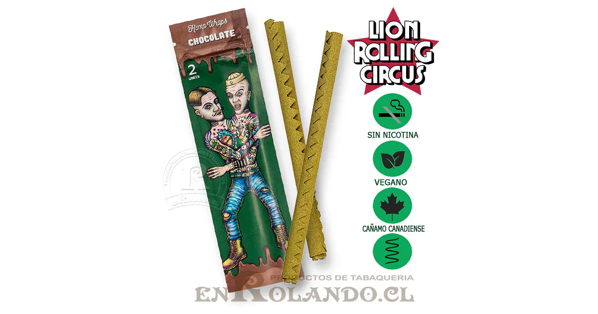 Lion Rolling Circus Wraps Hemp Chocolate ($836 x Mayor)