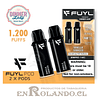 2 Pods para Vape Fuyl - Vainilla-Tabaco ($5.990 x Mayor) 1.200 Puff