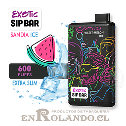 Vape Exotic Sip Bar - Sandía ICE ($4.990 x Mayor) 600 Puffs