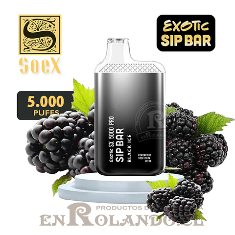 Vape Exotic Sip Bar - Black ICE ($7.990 x Mayor) 5.000 Puffs