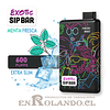 Vape Exotic Sip Bar - Menta Fresca ($4.990 x Mayor) 600 Puffs