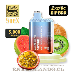 Vape Exotic Sip Bar - Kiwi Pasion Guava ($7.990 x Mayor) 5.000 Puffs